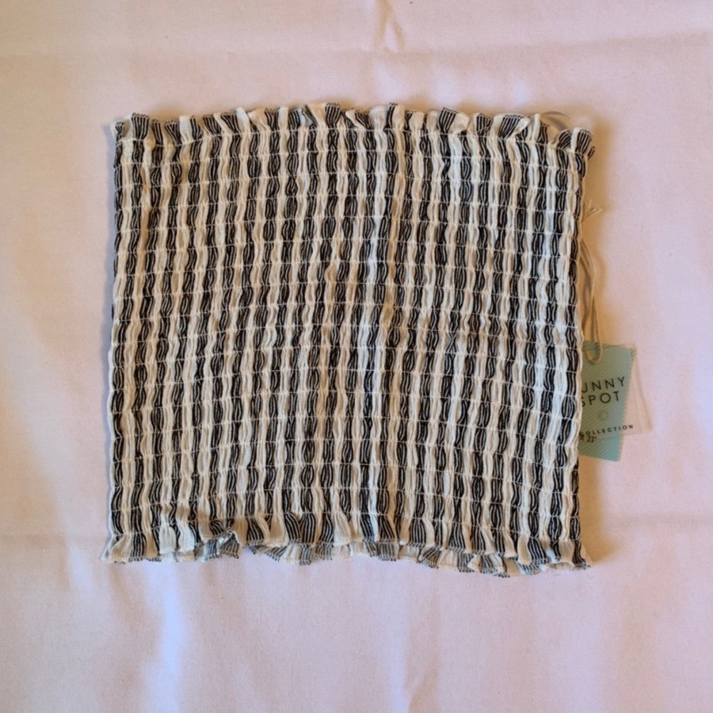 gingham style tube top